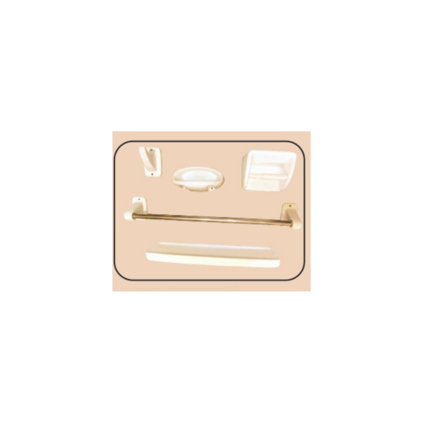 IVORY CERAMIC ACCESSORIES 5 PCS AS-1011V