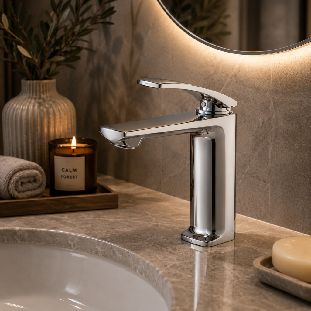 Oro Silver Shine Basin Faucet